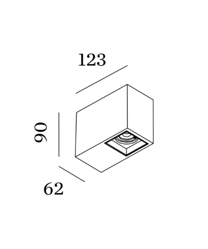 Wever & Ducre - Plano Petit Surface 1.0 Plafondlamp - KOOT