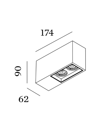 Wever & Ducre - Plano Petit Surface 2.0 Plafondlamp - KOOT
