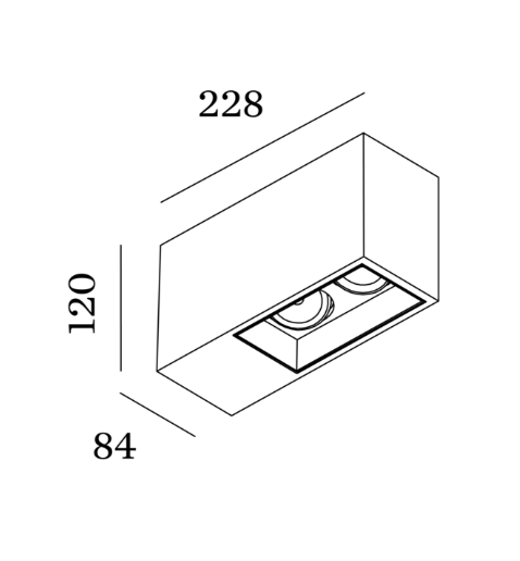 Wever & Ducre - Plano Surface 2.0 LED Plafondlamp - KOOT