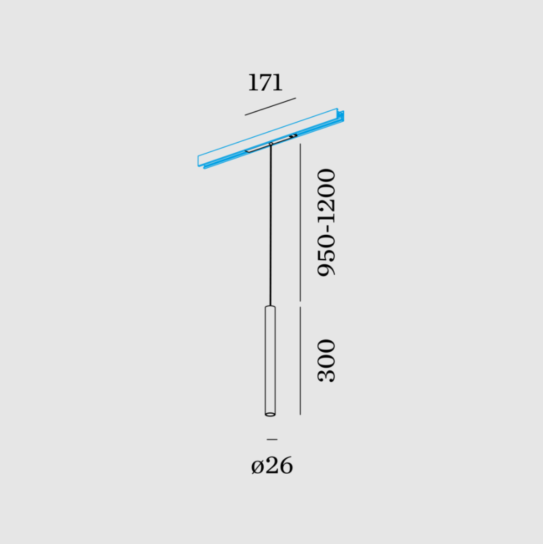Wever & Ducre - Stube On Track 1.0 Hanglamp - KOOT