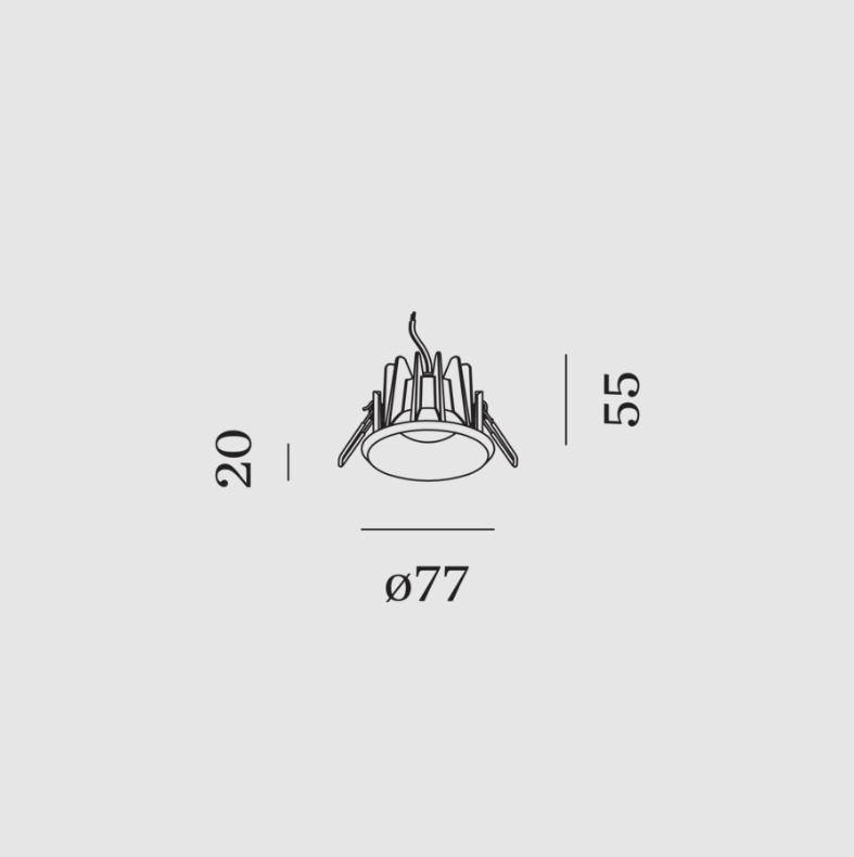 Wever & Ducre - Taio ROUND IP65 1.0 Spot - KOOT