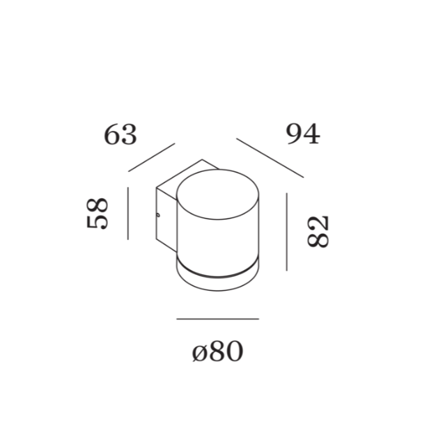 Wever & Ducre - Taio Round Wall Outdoor 1.0 Wandlamp - KOOT