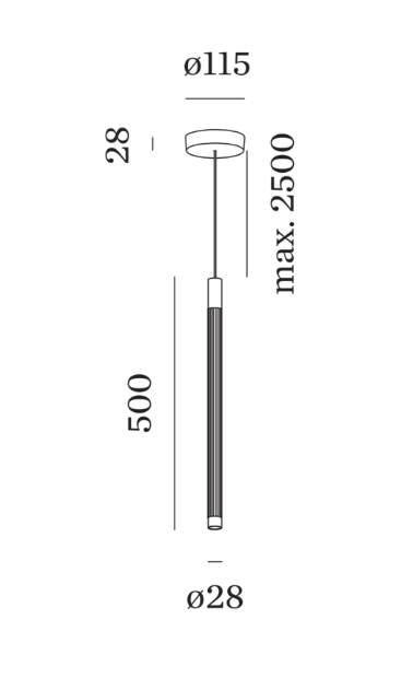 Wever & Ducre - Trace Suspended 1.2 Plafondlamp - KOOT