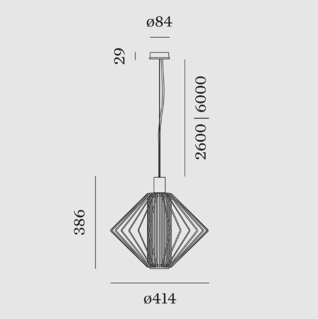 Wever & Ducre - Wiro Diamond 1.0 Hanglamp - KOOT