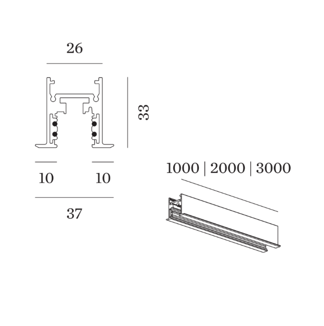 Wever & Ducre - Strex Track Profile Rec 3m - KOOT