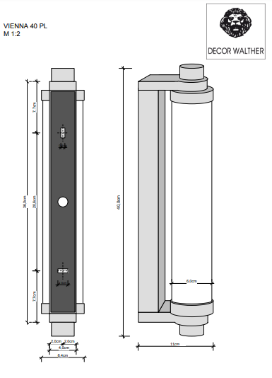 Decor Walther - Vienna 40 Klassiek Wandlamp - KOOT