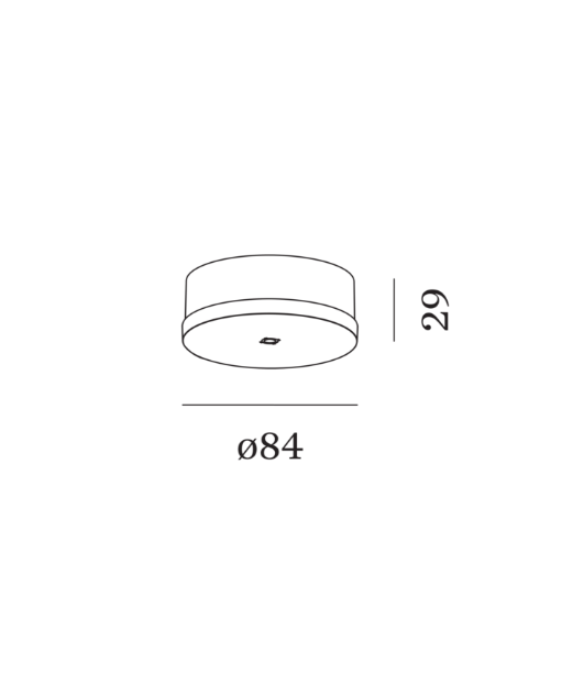 Wever & Ducre - Susp Single Ceiling Base Surf B Round - KOOT