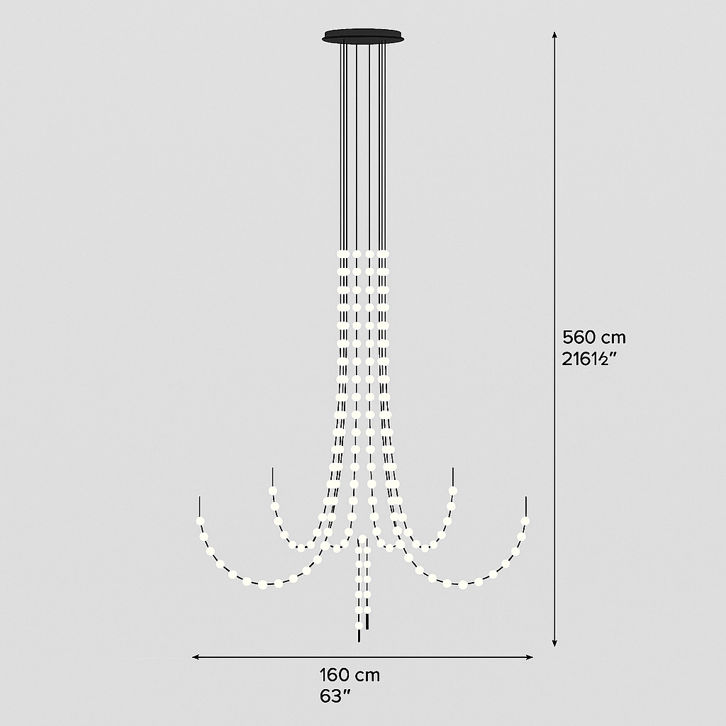 Martinelli Luce - Multidot classic 24 kroonluchter