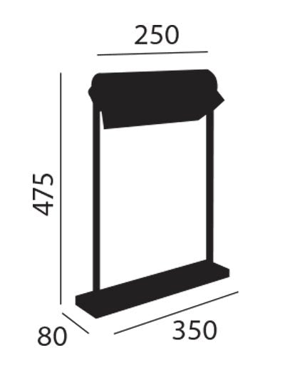 Artinox - Basel Tafellamp zwart messing - KOOT