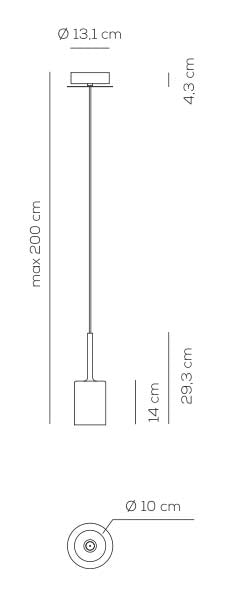 Axo - Spillray plus 10cm Hanglamp - KOOT