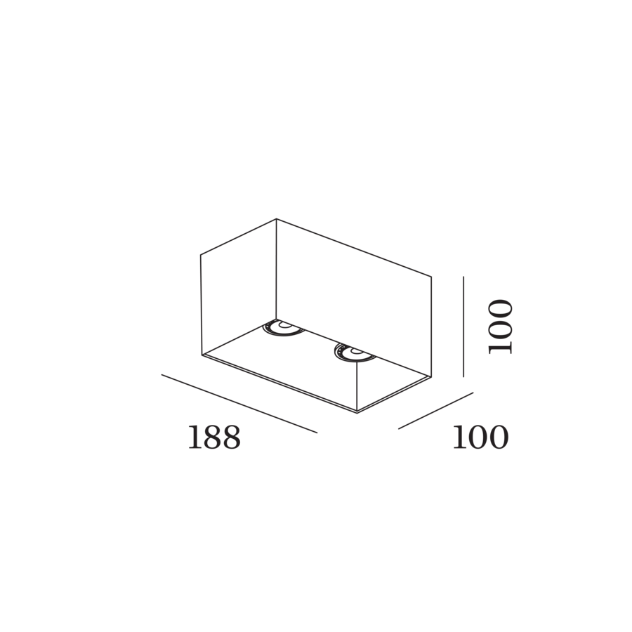 Wever & Ducre - Box 2.0 PAR16 Plafondlamp - KOOT