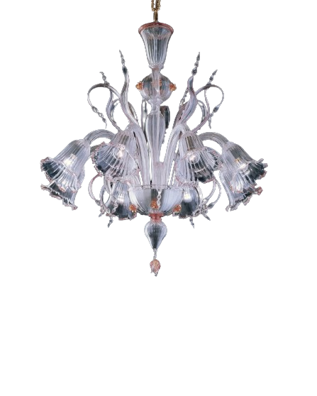 De Majo - 7056 K8 Kroonluchter mat zilver - KOOT