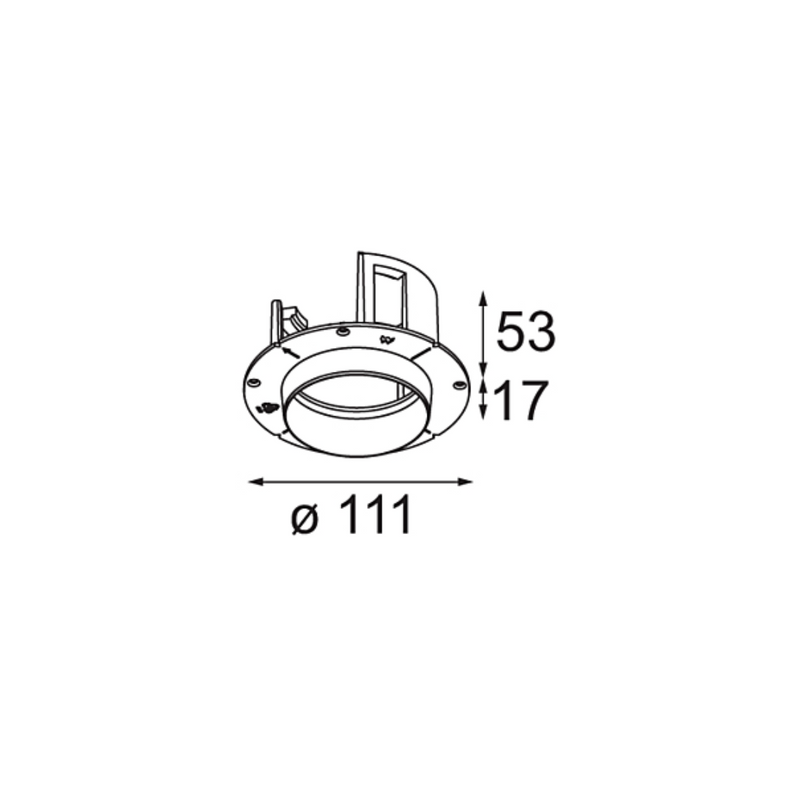 Modular - Concrete ring Ø70 for standard concrete boxes