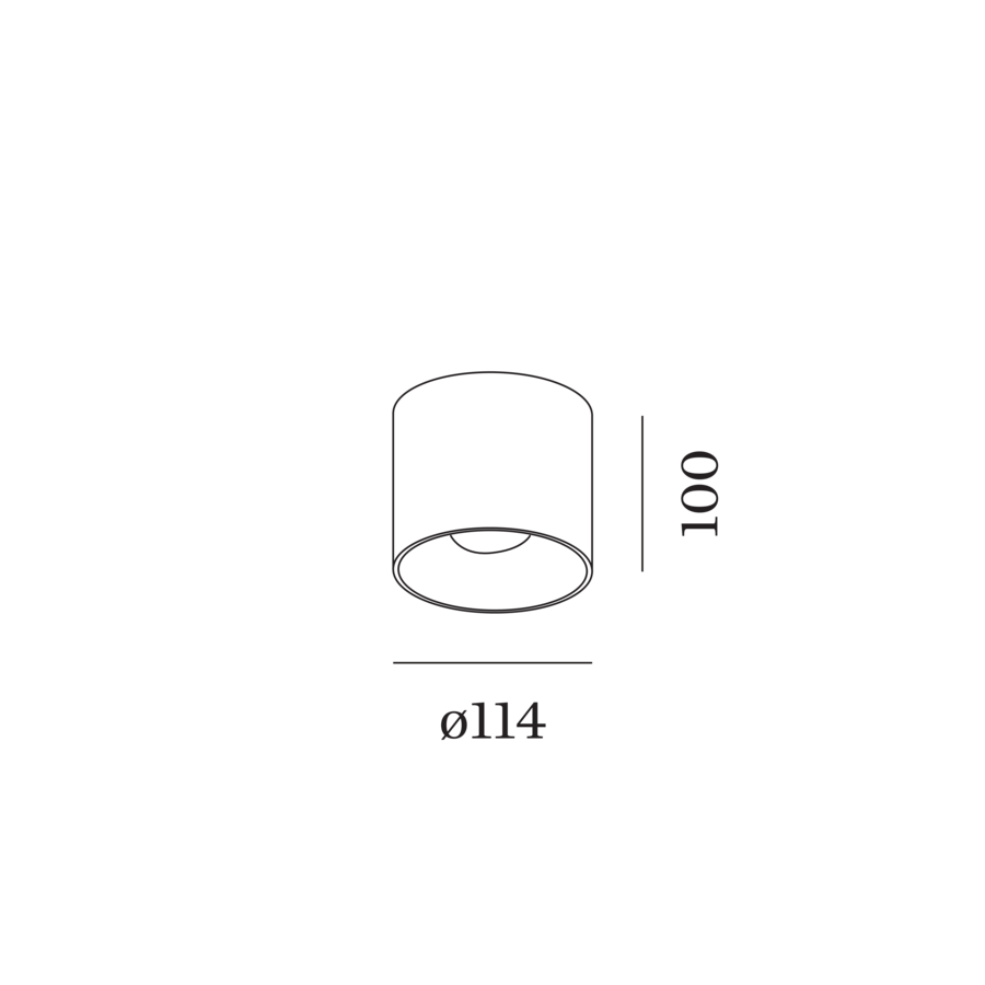 Wever & Ducre - Ray 1.0 LED Plafondlamp Buitenlamp - KOOT