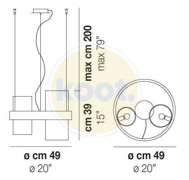 Vistosi - Armonia Hanglamp - KOOT