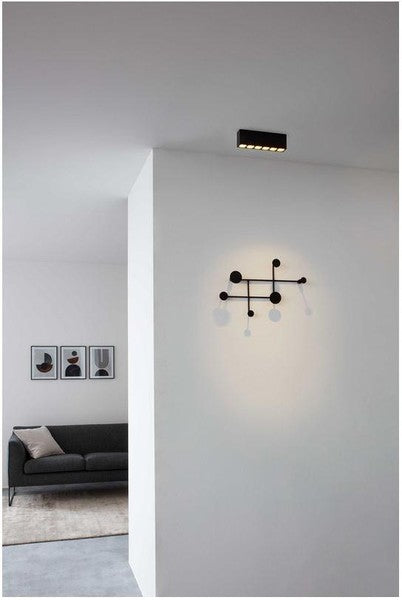 Wever & Ducre - Pirro Spot Surface 6.0 LED Zwart / Zwart Plafondlamp - KOOT