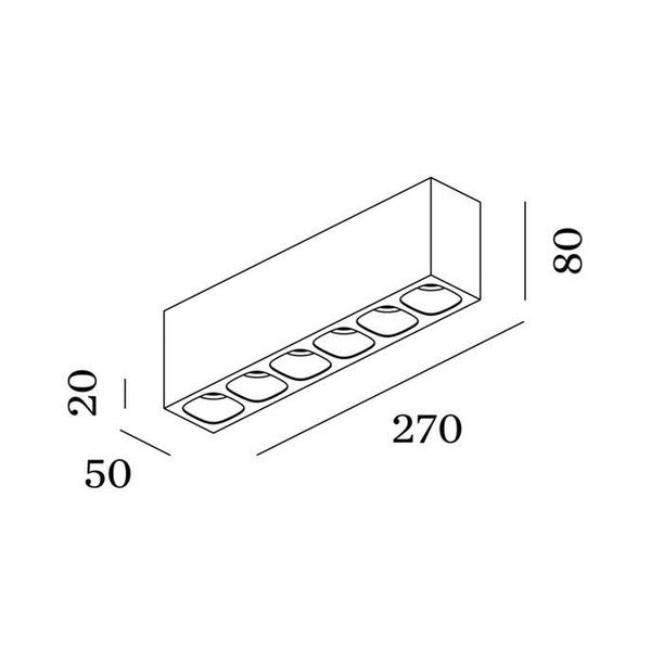 Wever & Ducre - Pirro Spot Surface 6.0 LED Zwart / Zwart Plafondlamp - KOOT