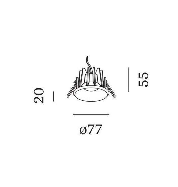 Wever & Ducre - Taio ROUND IP65 1.0 Spot Zwart - KOOT