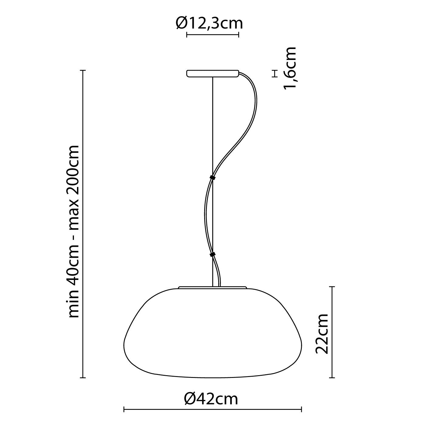 Fabbian - Lumi F07 A13 Poga Hanglamp - KOOT