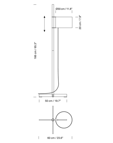Santa Cole - TMC vloerlamp - KOOT