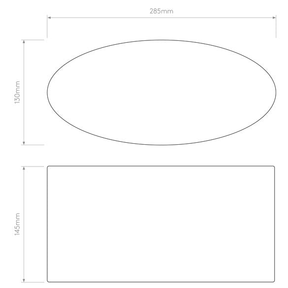 Astro -  Kap Oval 285 WL wit - KOOT