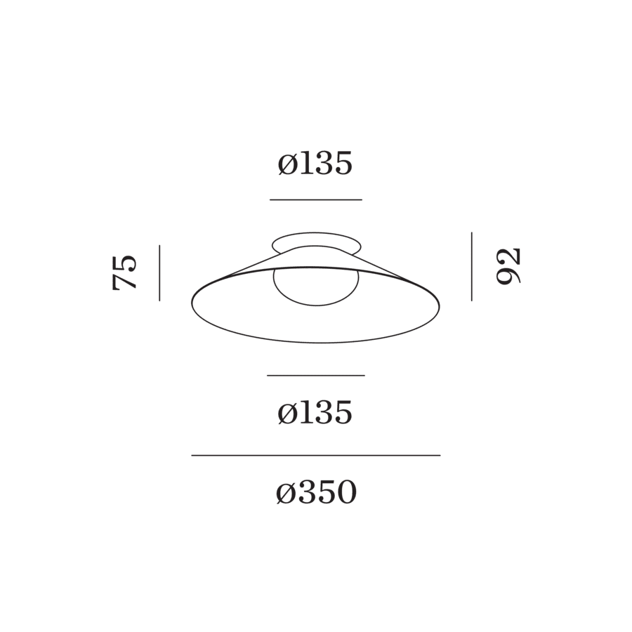 Wever & Ducre - Clea 1.0 plafondlamp - KOOT