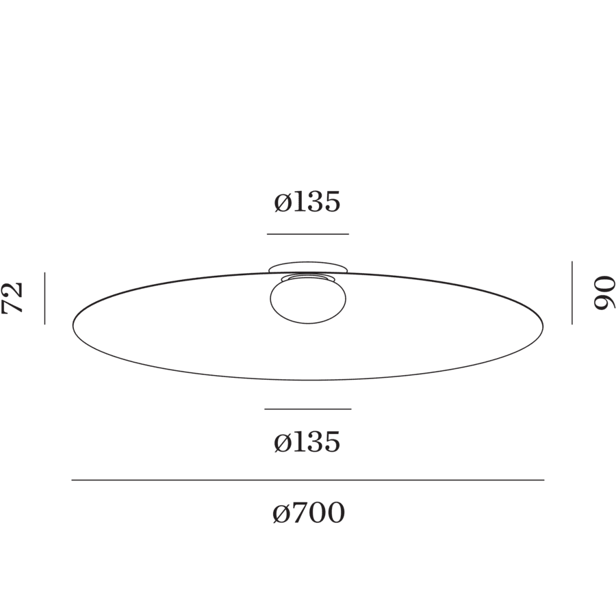 Wever & Ducre - Clea 3.0 plafondlamp - KOOT