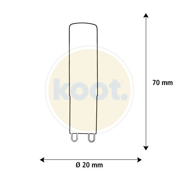 Segula - 55618 LED G9 Stift matt|G9|4,5 W (33 W)|360 Lm|2.700 K - KOOT