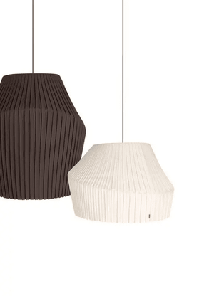 Hollands Licht - Pleat suspension (socket + ceiling rose) zwart - KOOT