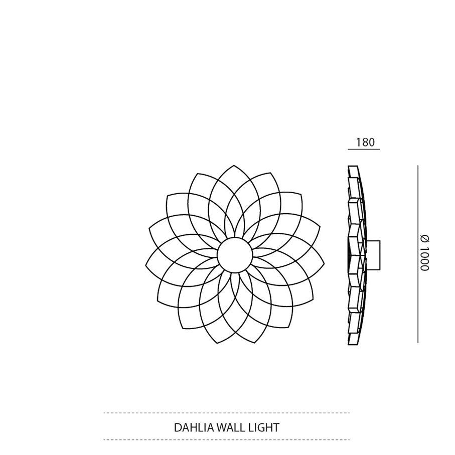 JSPR - Dahlia wandlamp - KOOT