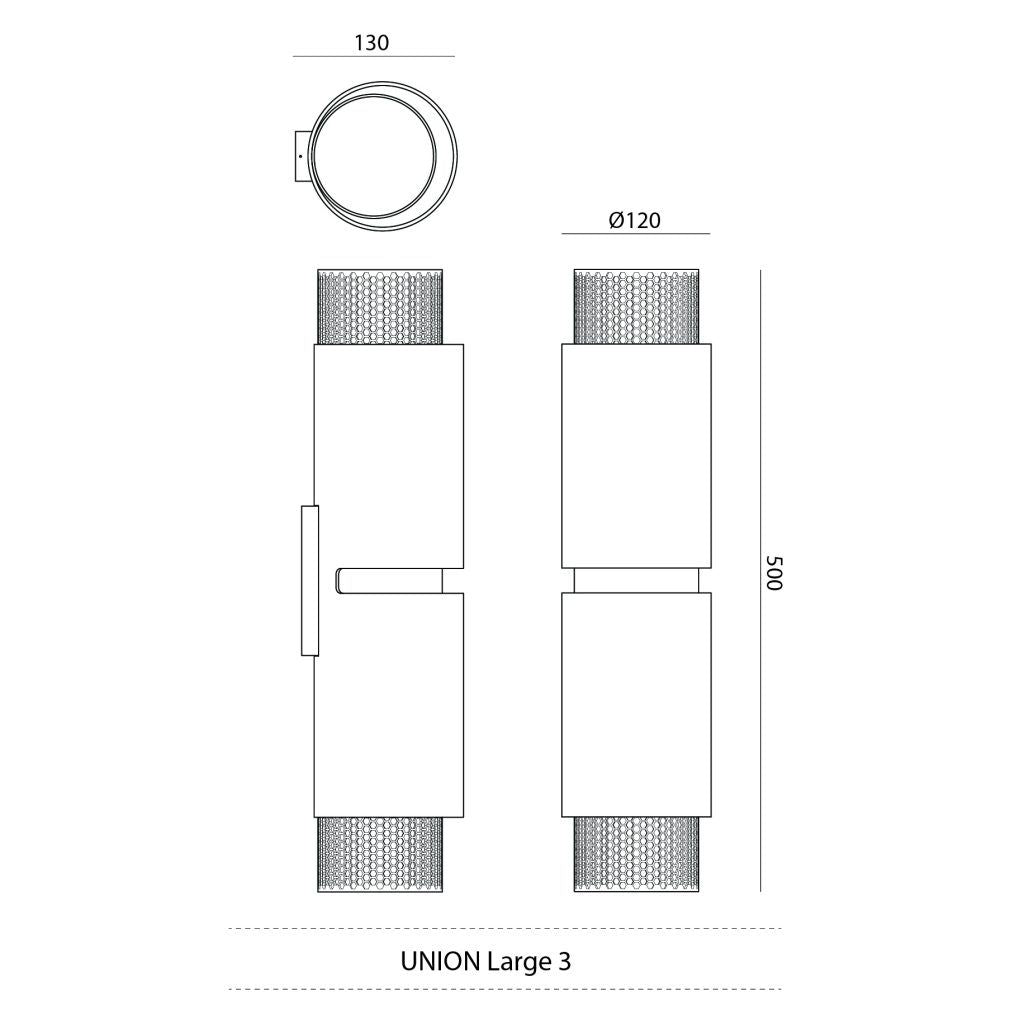 JSPR - Union wandlamp groot 3 - KOOT