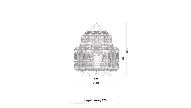 JSPR -  Caged Beauty 170 hanglamp - KOOT