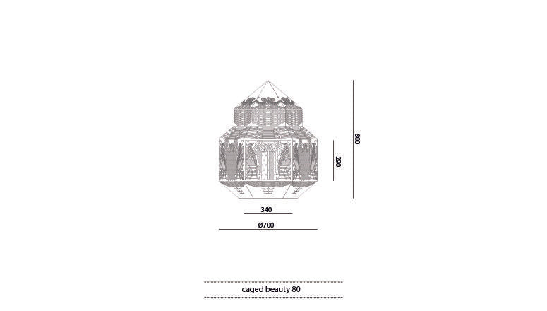 JSPR -  Caged Beauty 80 hanglamp - KOOT