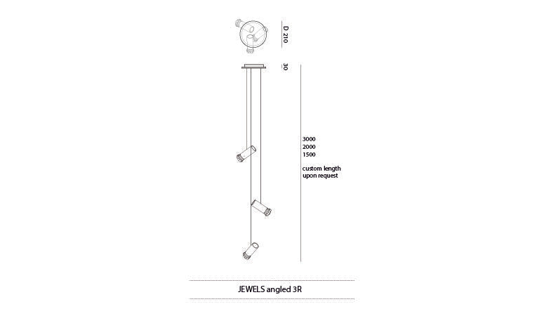 JSPR - Jewels  3 angled hanglamp - KOOT