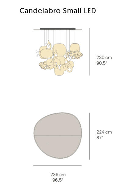 LZF - Candelabro Klein Hanglamp wit - KOOT
