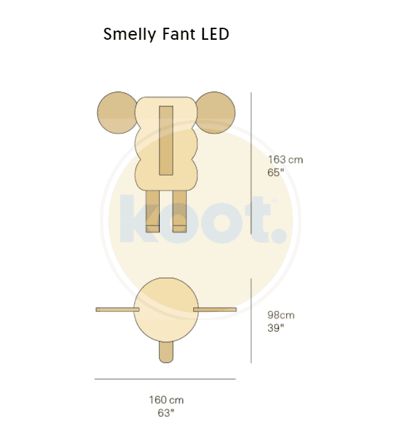 LZF - Smelly Fant Vloerlamp beuken - KOOT