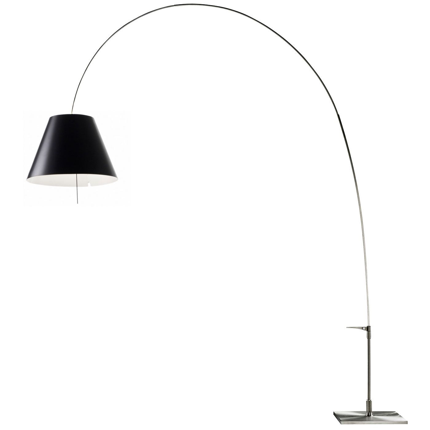 Luceplan - Lady Costanza met aanuit schakelaar vloerlamp aluminium/rood - KOOT