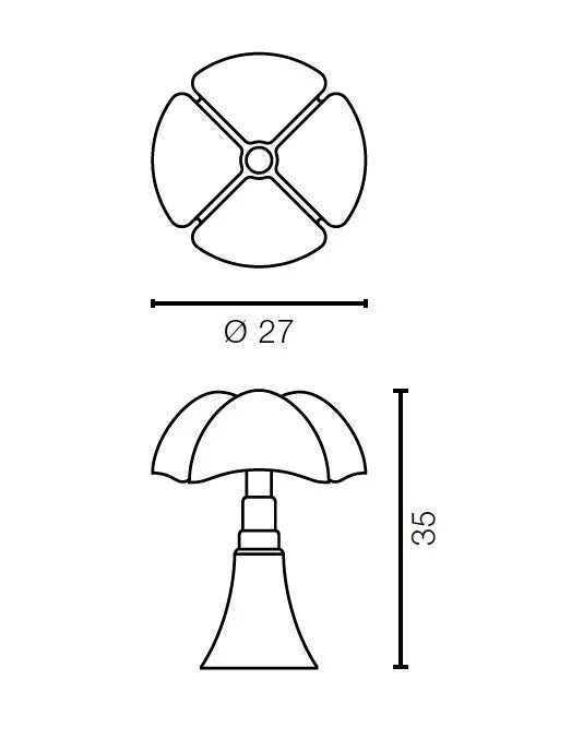Martinelli Luce - Minipipistrello Cordless Tafellamp - KOOT