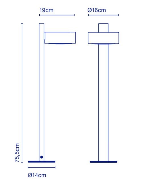 Marset - Plaff-on! B IP65 Bolderlamp Zwart - KOOT
