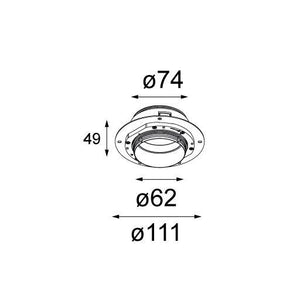 Modular - Concrete ring Ø62 for standard concrete boxes - KOOT