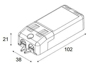 Modular - LED driver 500mA 5-10W L + Tre dim - KOOT