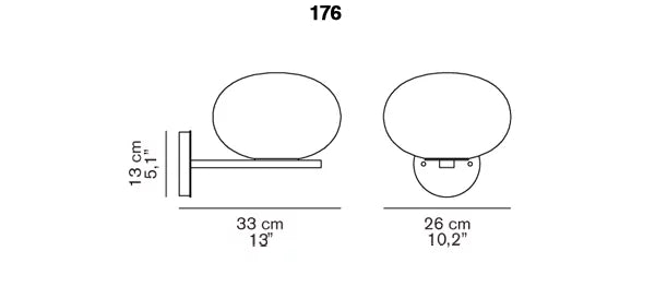 Oluce - Alba 176 wandlamp - KOOT