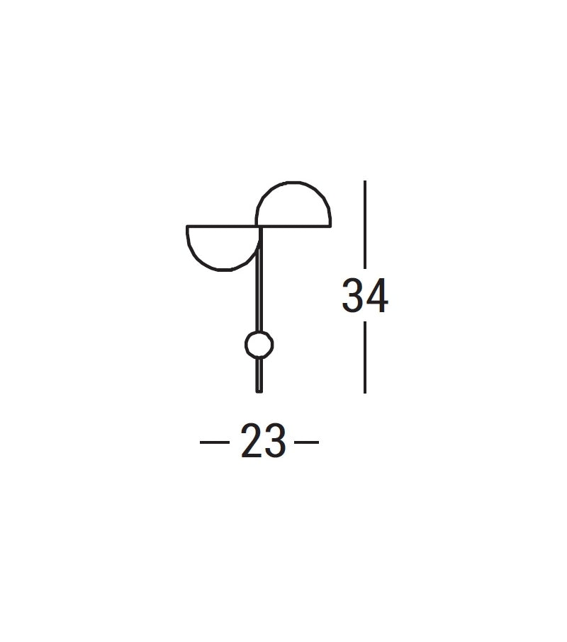 Penta - Elisabeth Wandlamp zwart chroom - KOOT