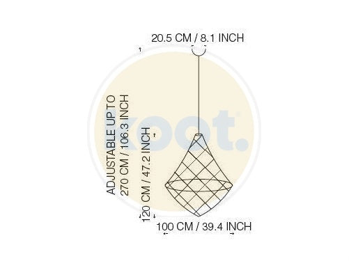 Quasar - Nobilis 100 kroonluchter Hanglamp - KOOT