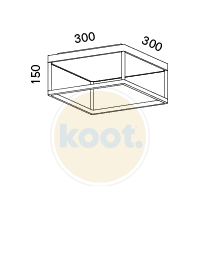 Serien - REFLEX Ceiling M 200 plafondlamp - KOOT