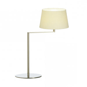 Santa Cole - Americana tafellamp Wit / Satijn Nikkel - KOOT