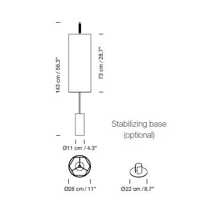 Santa Cole - Dórica vloerlamp - KOOT