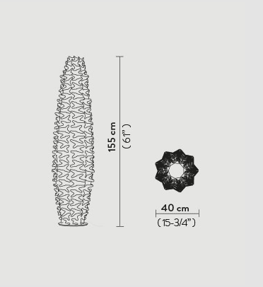 Slamp - Cactus Vloerlamp goud - KOOT