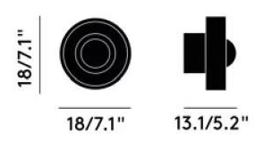 Tom Dixon - Stone Wandlamp Wit - KOOT