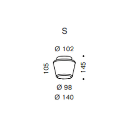 Serien - ANNEX Ceiling S HAL Plafondlmap reflector - KOOT